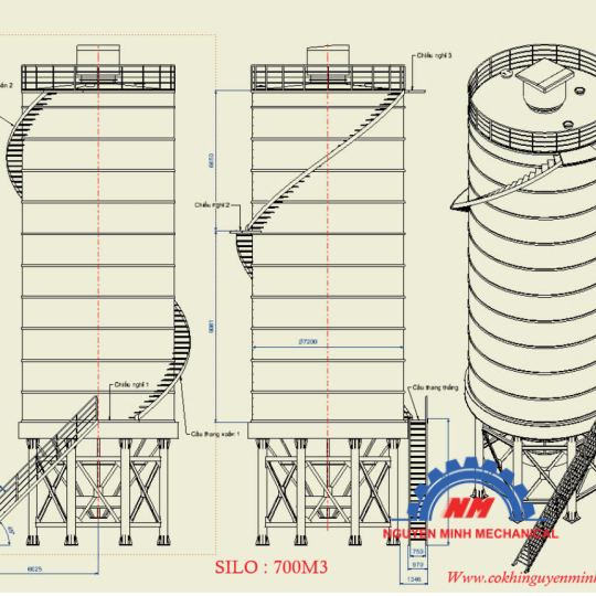 HỆ THỐNG HÚT , BƠM , XI MĂNG  , TRO BAY - SILO 550 TẤN 