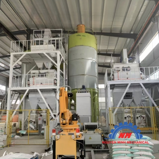 Dây chuyền sản xuất keo dán gạch .15 tấn .giờ